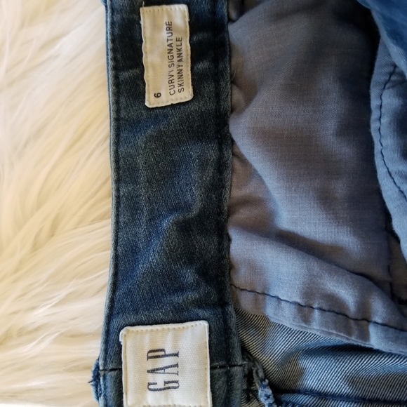 GAP Curvy Signature SKINNY ANKLE Pants Jeans Blue SIZE 6. - Picture 11 of 16